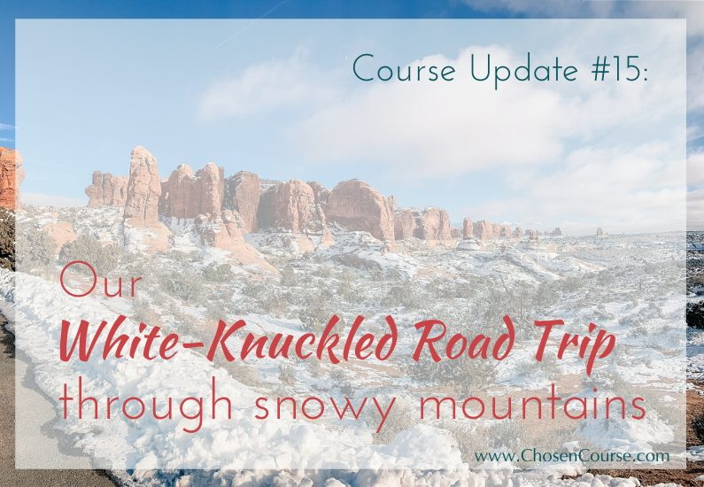 Digital Nomad Family – Course Update #15 – Our White-Knuckled Road Trip Through Snowy Mountains